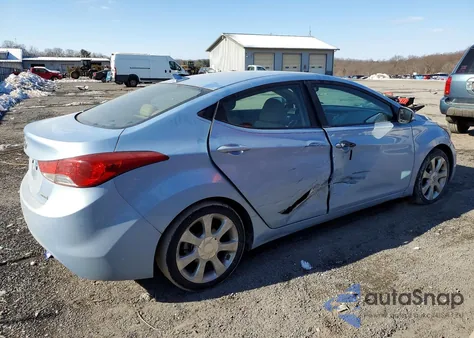 2013 Hyundai Elantra Gls из США, поврежденный, VIN KMHDH4AE9DU596358
